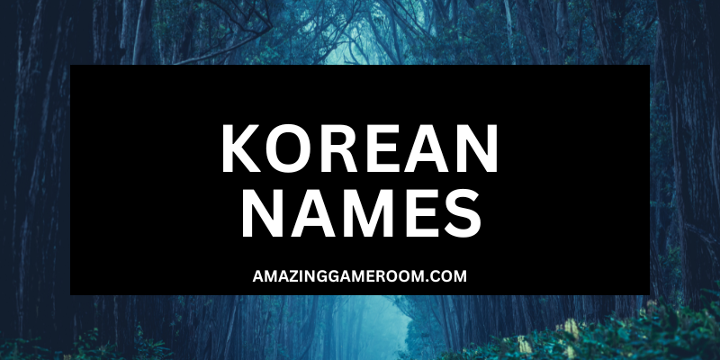 KOREAN NAMES
